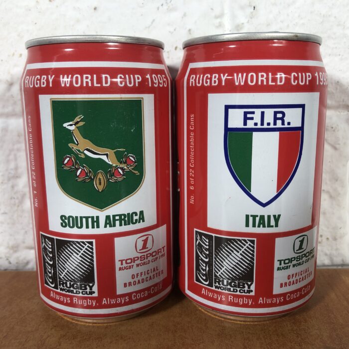 Collectible Coca Cola Rugby Cans - Image 4