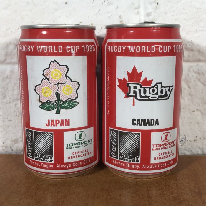Collectible Coca Cola Rugby Cans - Image 6
