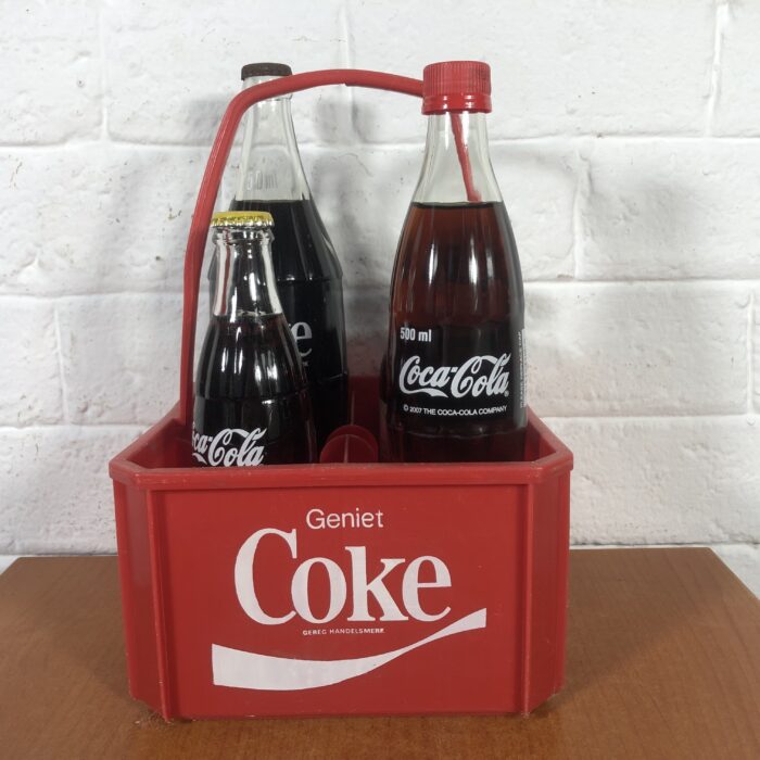 Vintage Coca Cola Crates with Bottles - Image 4