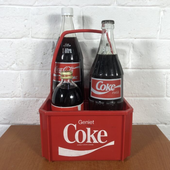 Vintage Coca Cola Crates with Bottles - Image 2