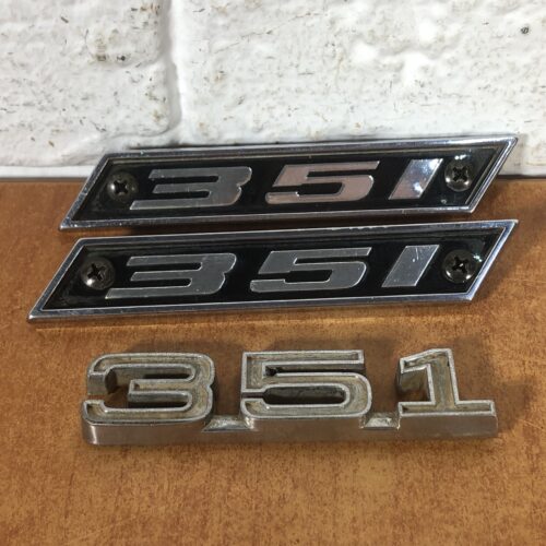 Vintage Ford 351 Badges