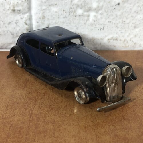 Vintage Tri-ang Minic Toys Tin Vauxhall Cabriolet Model (Made in England)