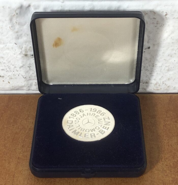 Vintage Silver Daimler-Benz 100 Years Commemorative Coin