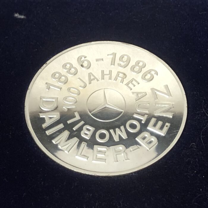 Vintage Silver Daimler-Benz 100 Years Commemorative Coin - Image 4