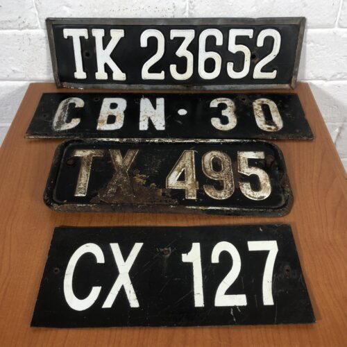 Vintage Number Plates