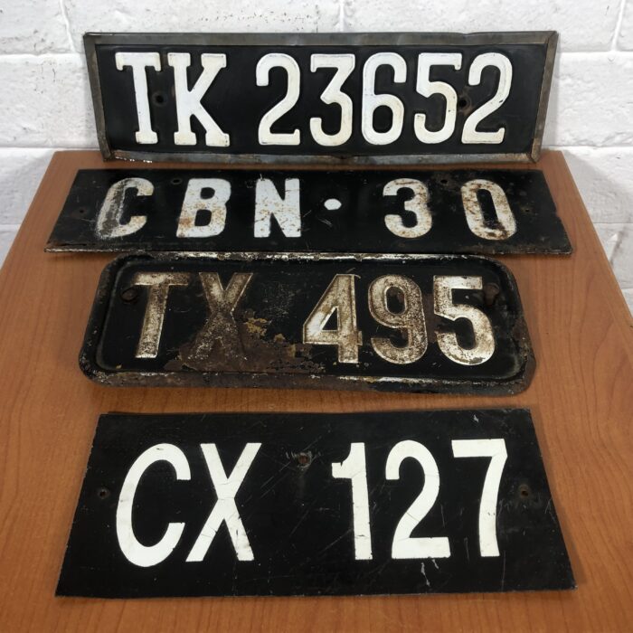 Vintage Number Plates