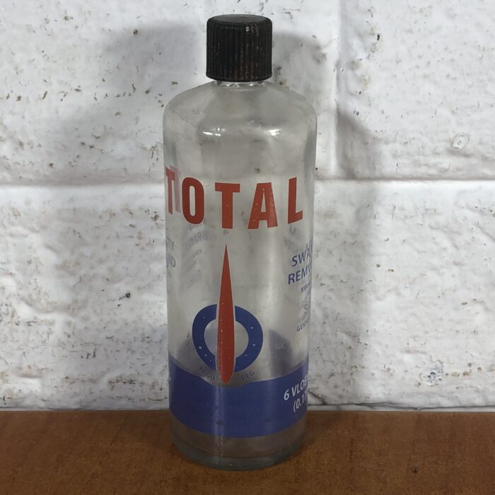 Vintage Total Glass Bottles in Modern Display Stand - Image 4