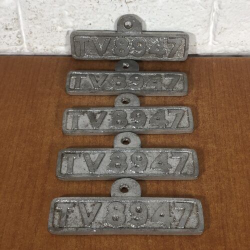 Small Cast Aluminium Number Plate Signs