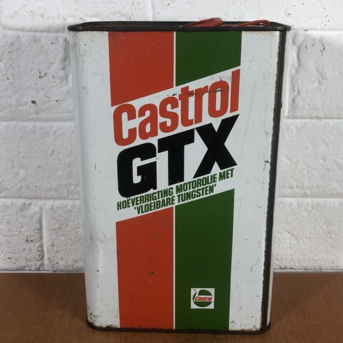 Vintage Castrol Oil Containers & Small Enamel Sign - Image 2