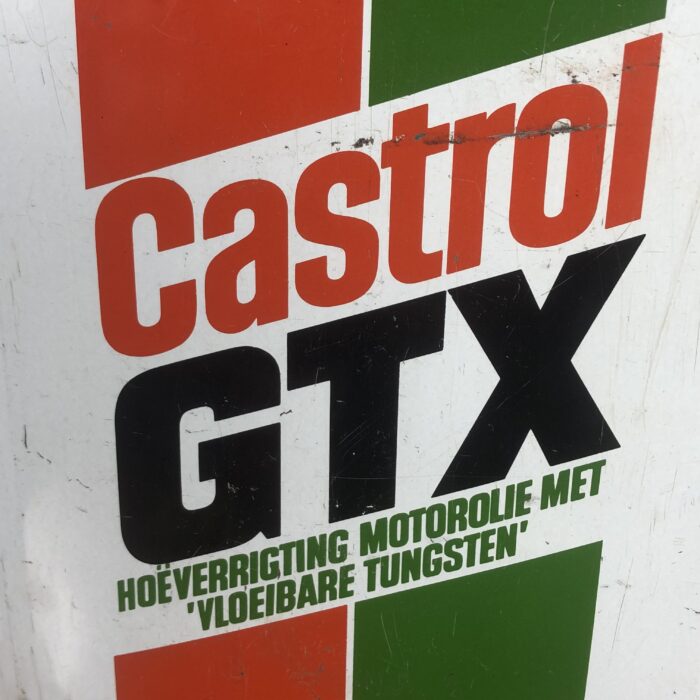 Vintage Castrol Oil Containers & Small Enamel Sign - Image 4