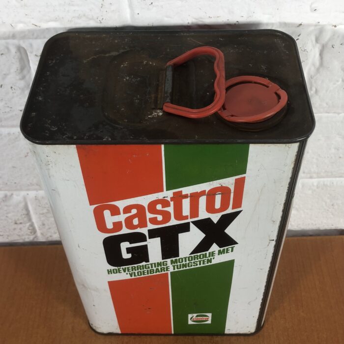 Vintage Castrol Oil Containers & Small Enamel Sign - Image 3