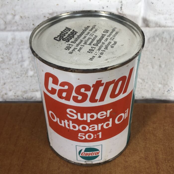 Vintage Castrol Oil Containers & Small Enamel Sign - Image 8