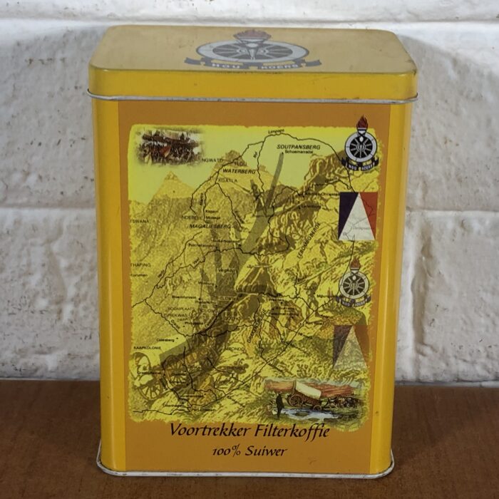 Set of 5 Vintage Voortrekker Coffee Tins - Image 4
