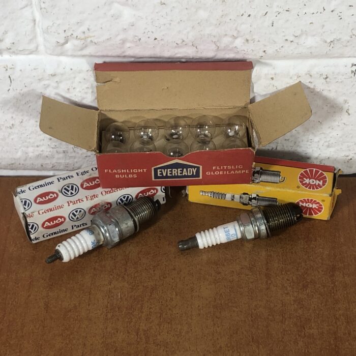 Vintage Automotive Flashlight Bulbs & Spark Plugs Collection - Image 3