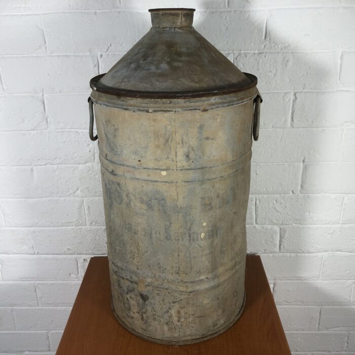 Vintage South African Railways Galvanized Container