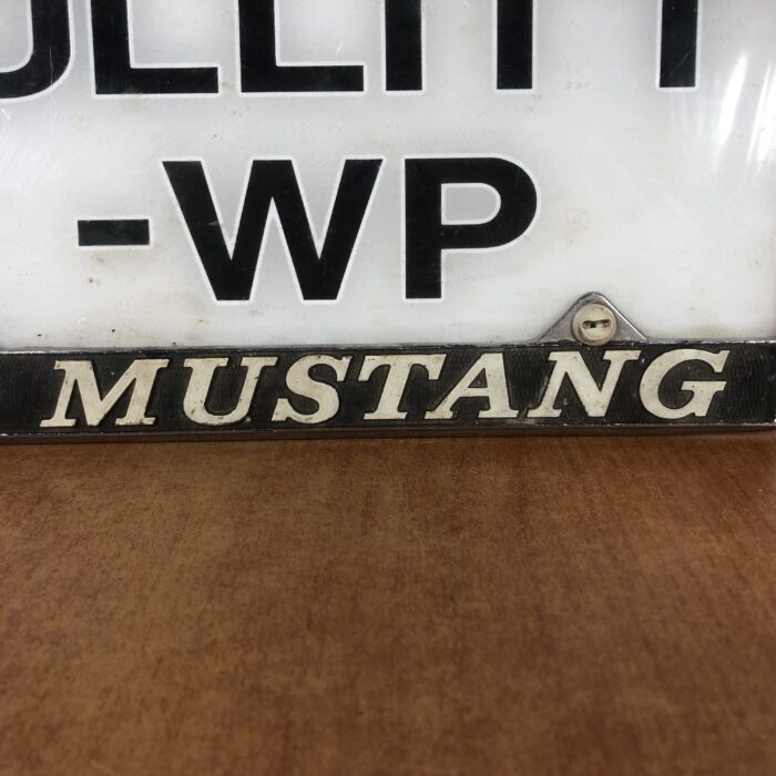 Vintage 1969 Ford Mustang Bullitt Number Plate with Frame - Image 5