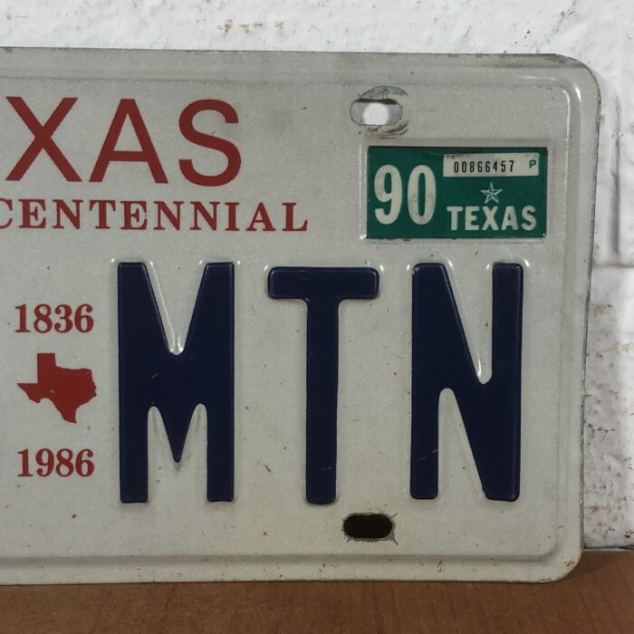 Vintage 1990s Texas USA Number Plate - Image 4
