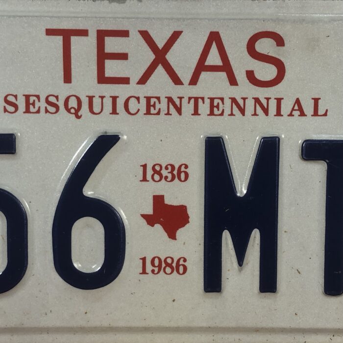 Vintage 1990s Texas USA Number Plate - Image 3