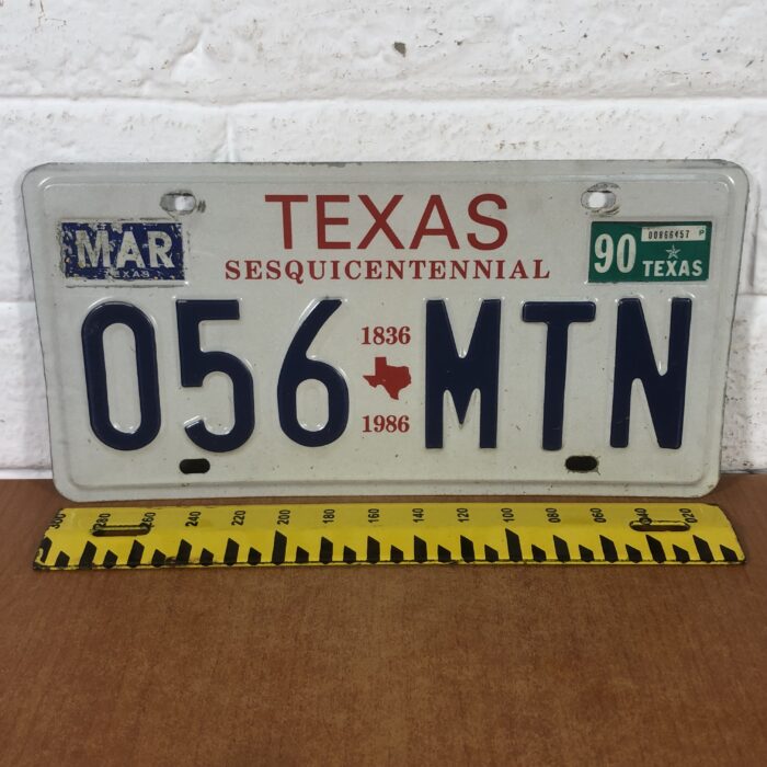 Vintage 1990s Texas USA Number Plate - Image 7