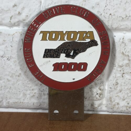Vintage Toyota Desert Race 1000 Car Badge