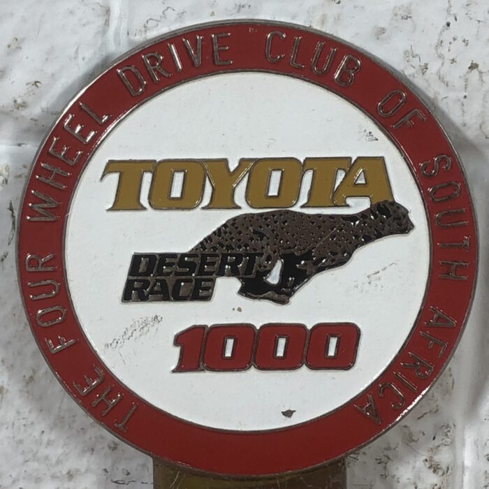 Vintage Toyota Desert Race 1000 Car Badge - Image 2