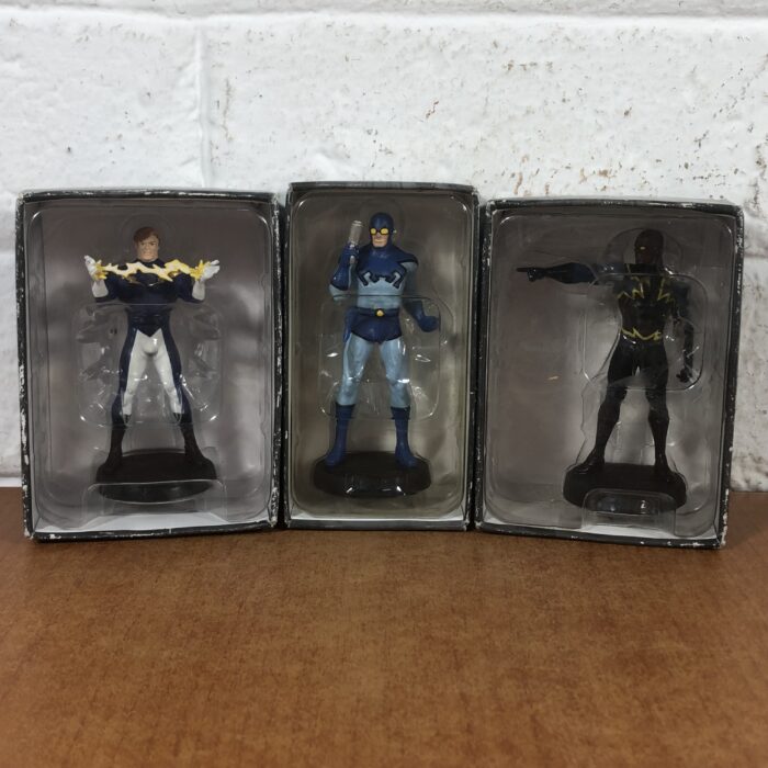 DC Figurines ~ Lightning Lad, Black Lightning Eclair Noir & Blue Beetle