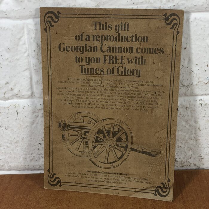 Vintage Georgian Cannon Reproduction Model (Offered as a Free Gift with "Tunes of Glory") - Image 9