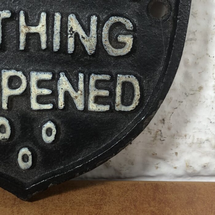 Cast Iron Sign - Image 6