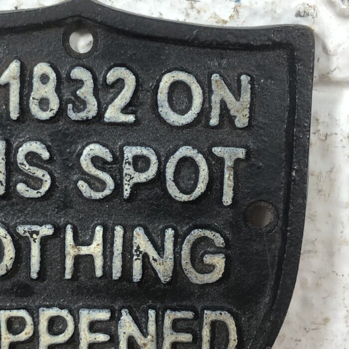 Cast Iron Sign - Image 4