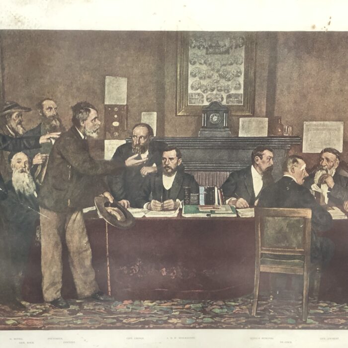 Large Framed Vintage Photolithograph of "The Boer Deputation" to President Paul Kruger - Image 5