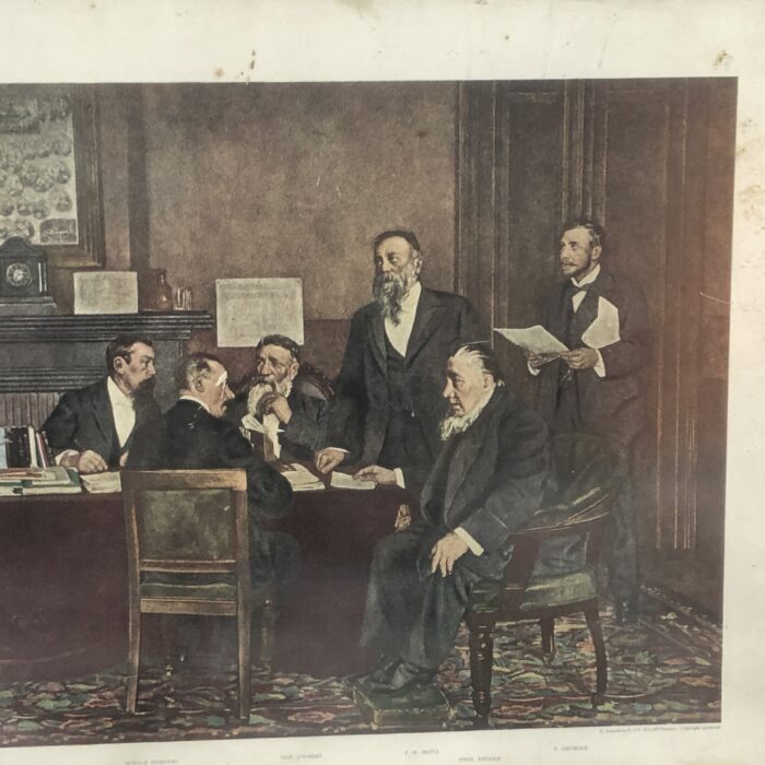 Large Framed Vintage Photolithograph of "The Boer Deputation" to President Paul Kruger - Image 6