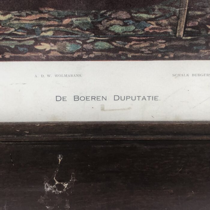 Large Framed Vintage Photolithograph of "The Boer Deputation" to President Paul Kruger - Image 7