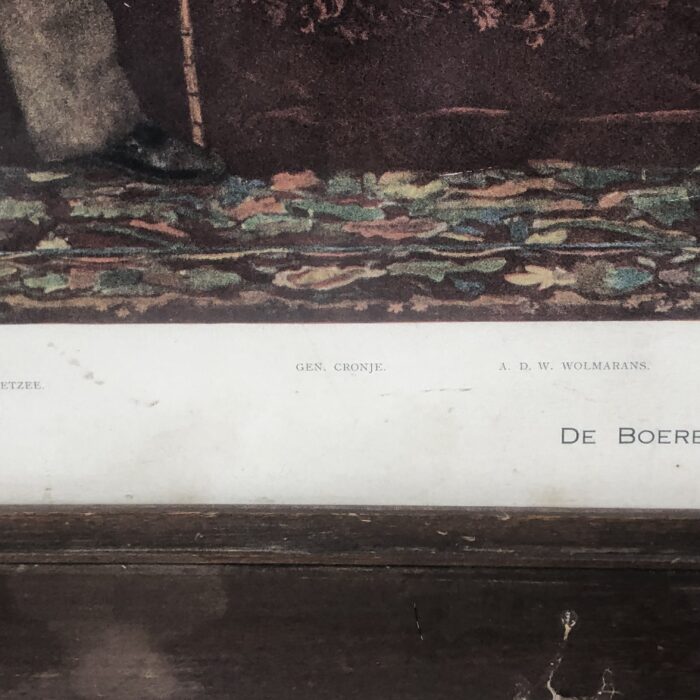 Large Framed Vintage Photolithograph of "The Boer Deputation" to President Paul Kruger - Image 9