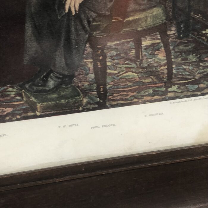 Large Framed Vintage Photolithograph of "The Boer Deputation" to President Paul Kruger - Image 8
