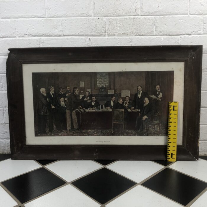 Large Framed Vintage Photolithograph of "The Boer Deputation" to President Paul Kruger - Image 12
