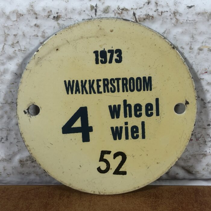 Vintage 1973 Wheel Tax Plaques - Image 5