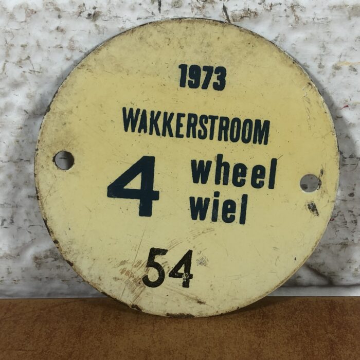 Vintage 1973 Wheel Tax Plaques - Image 2