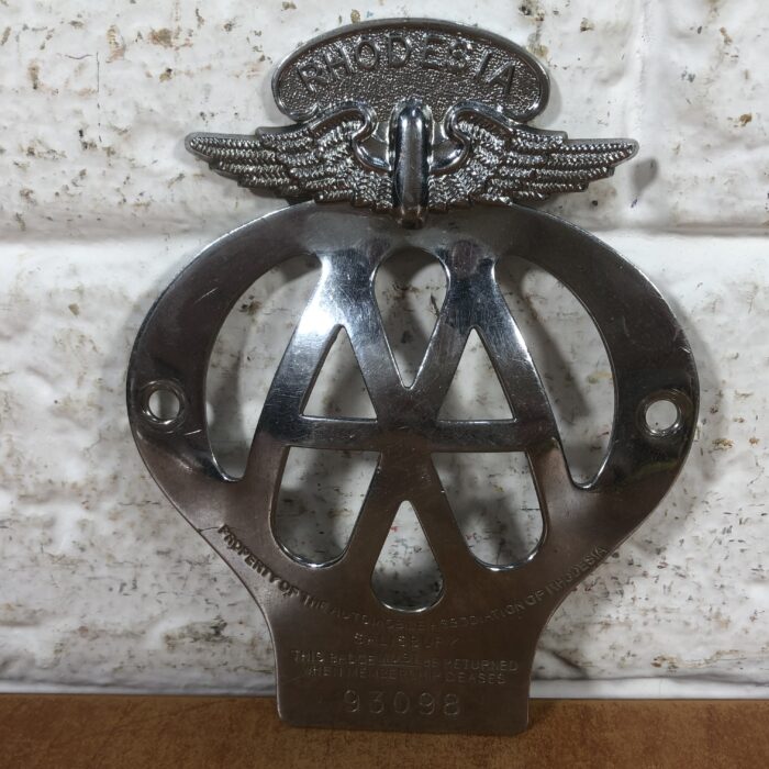 RARE Vintage Rhodesian AA Badge
