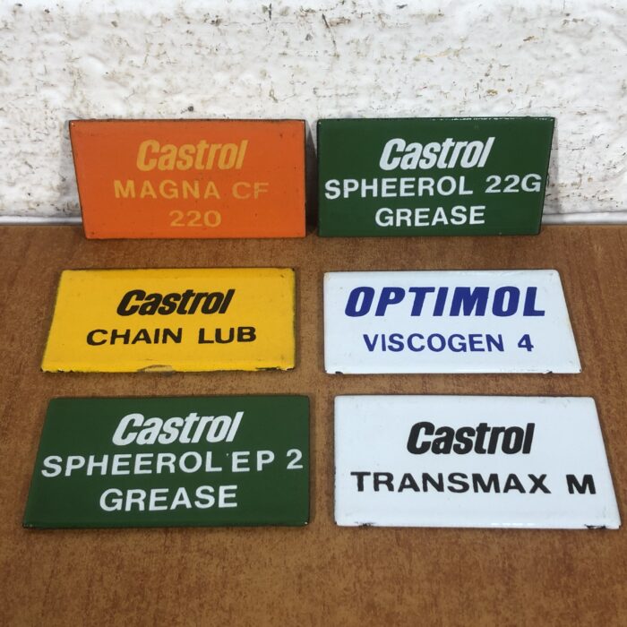 Small Vintage Castrol Enamel Signs