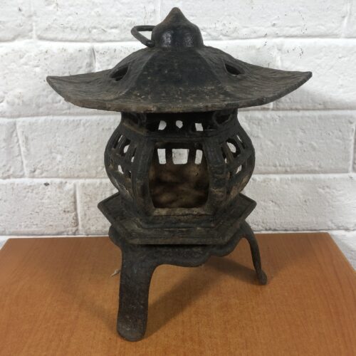 Vintage Cast Iron Japanese Pagoda Lantern