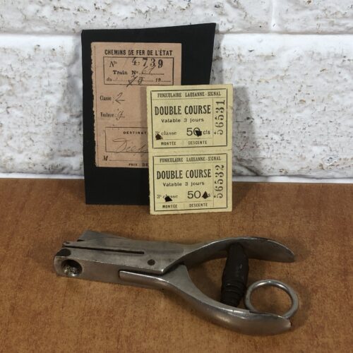 Vintage Railway Tickets & Ticket Punch