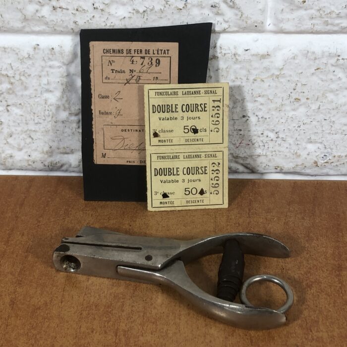 Vintage Railway Tickets & Ticket Punch