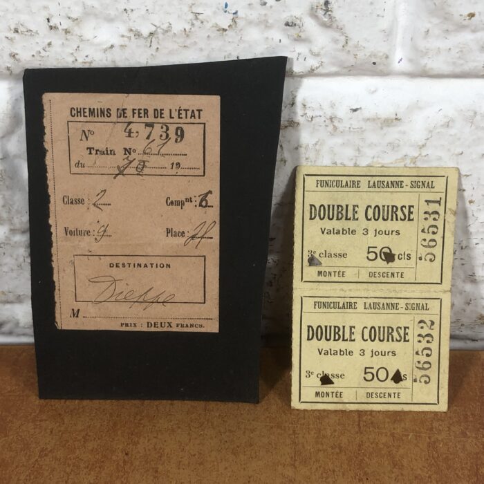 Vintage Railway Tickets & Ticket Punch - Image 2