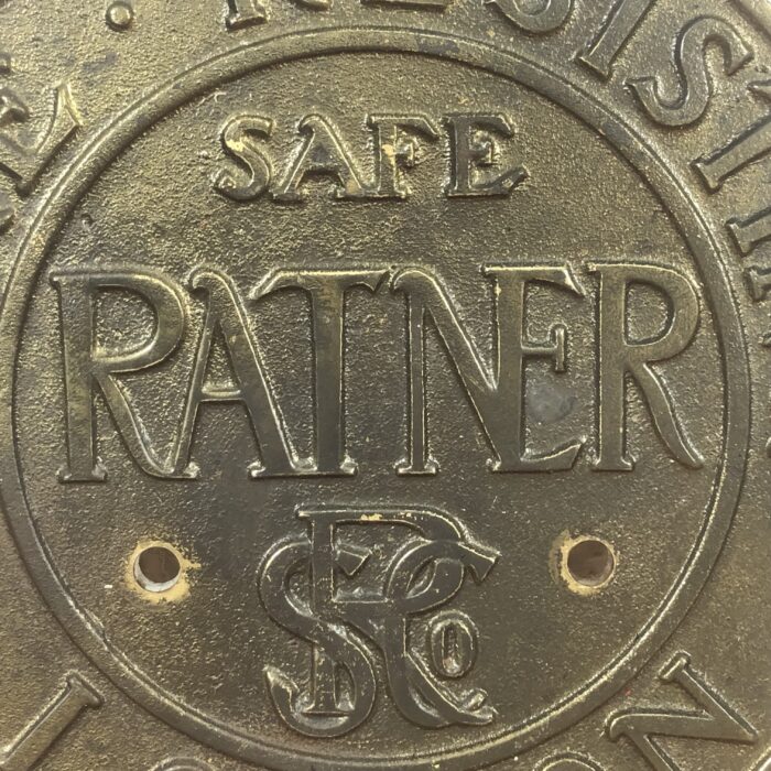 Vintage Brass Fire Resisting Safe Plaque - Image 4