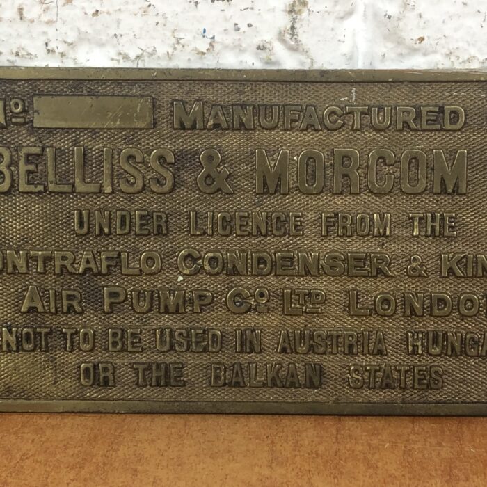 Vintage Brass Machine Name Plate - Image 3