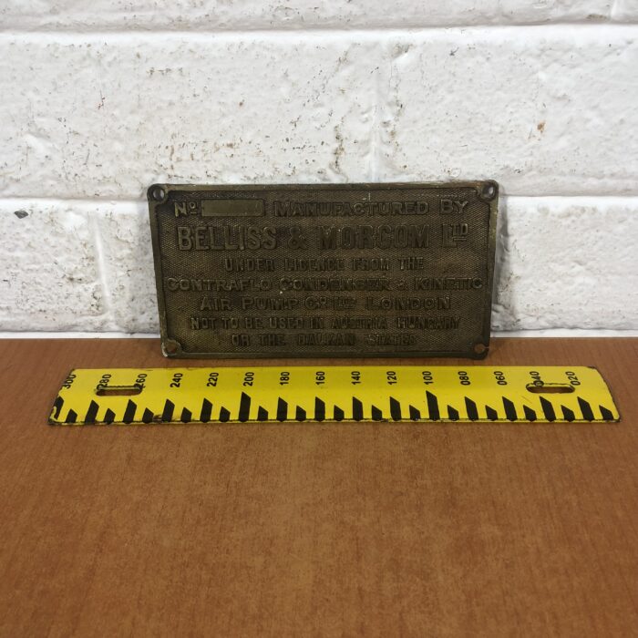 Vintage Brass Machine Name Plate - Image 6