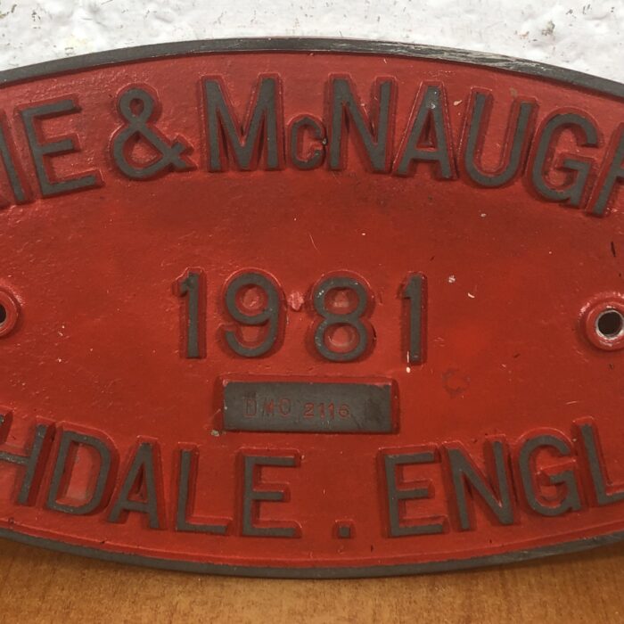Modern 'Petrie & McNaught' Engine Plate Sign - Image 3