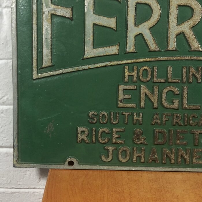 Large Vintage Cast Iron Ferranti Machine Sign - Image 4