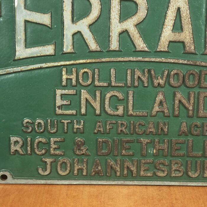 Large Vintage Cast Iron Ferranti Machine Sign - Image 5