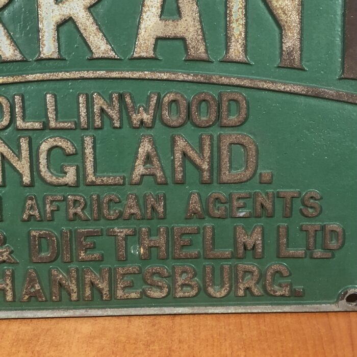 Large Vintage Cast Iron Ferranti Machine Sign - Image 6